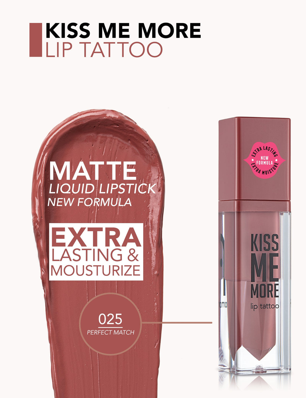 Flormar Kiss Me More Lip Tattoo Lipstick
