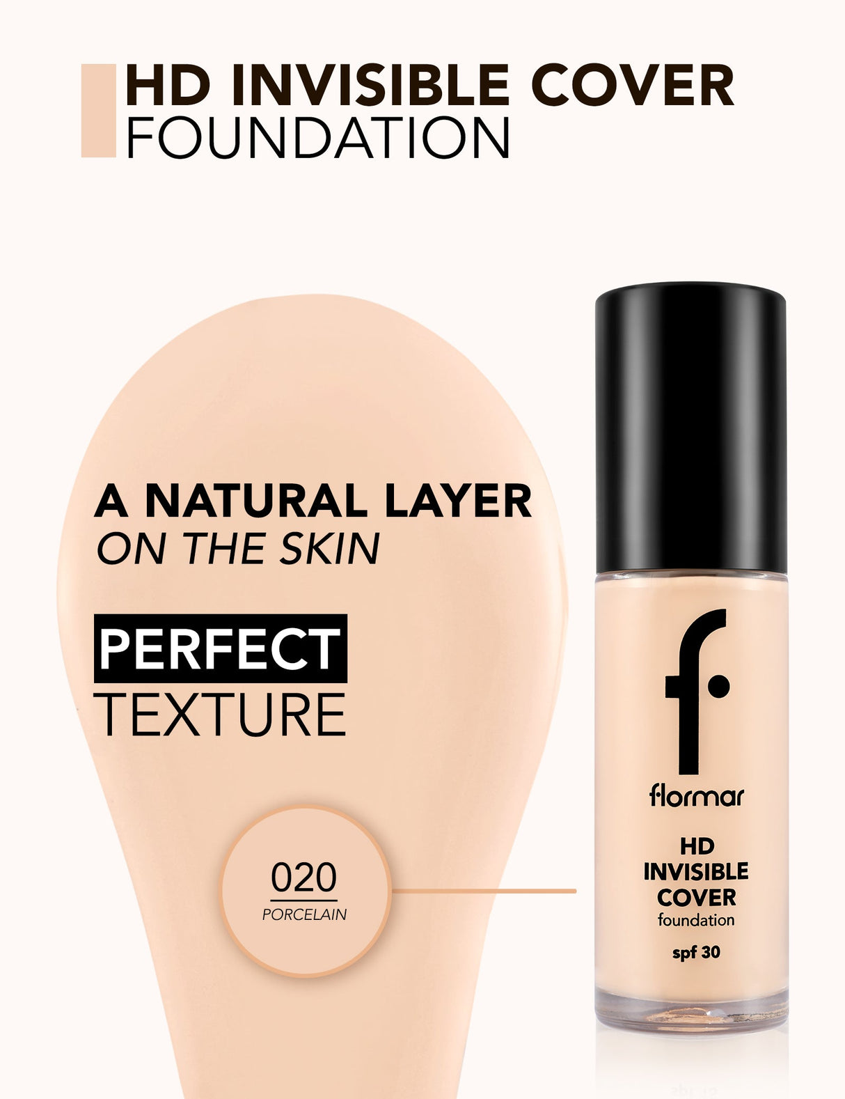 Flormar Invisible Cover Hd Foundation