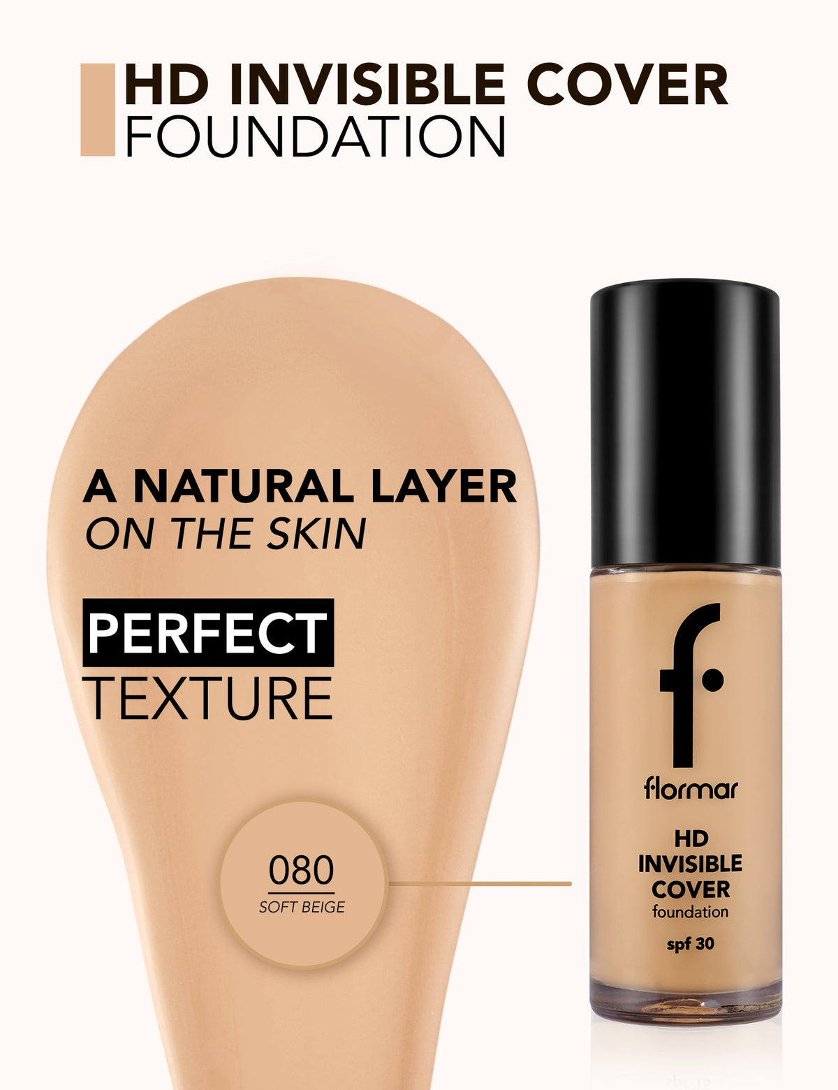 Flormar Invisible Cover Hd Foundation