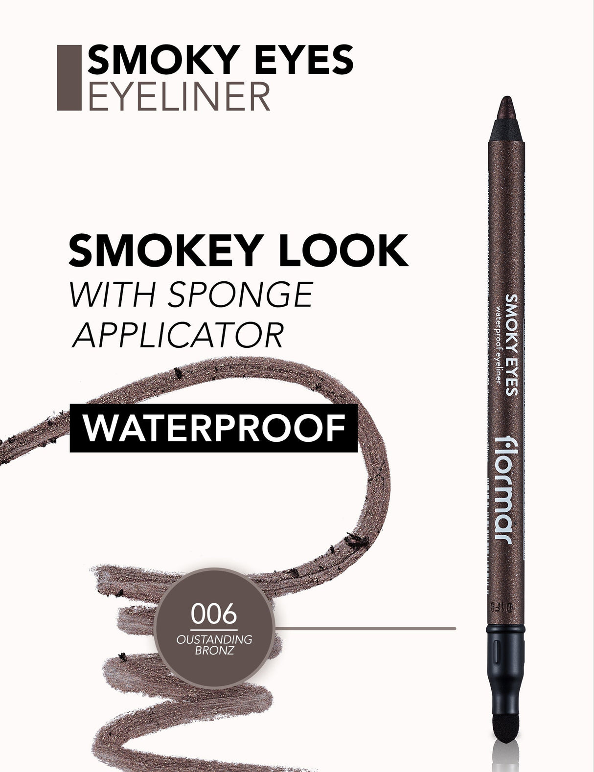Flormar Smokey Eyes Waterproof Eyeliner