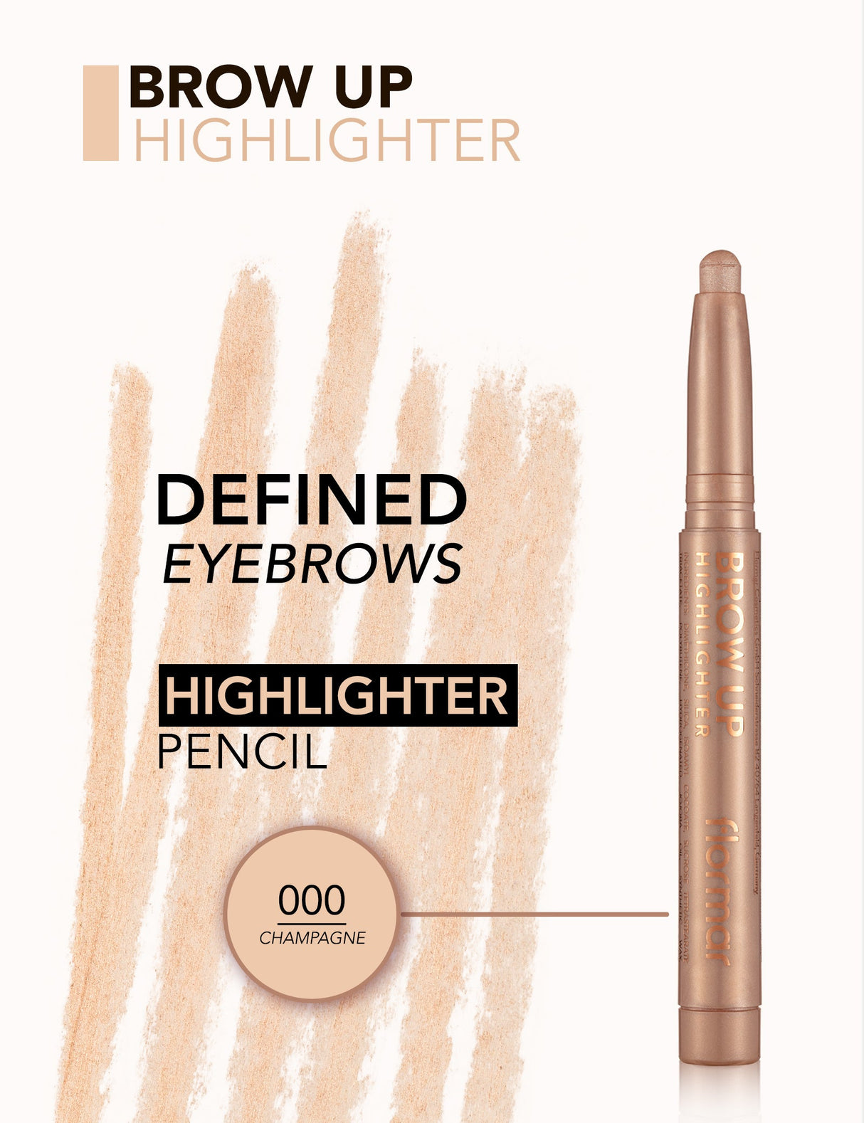 Flormar Brow Up Highlighter - 000 Champagne