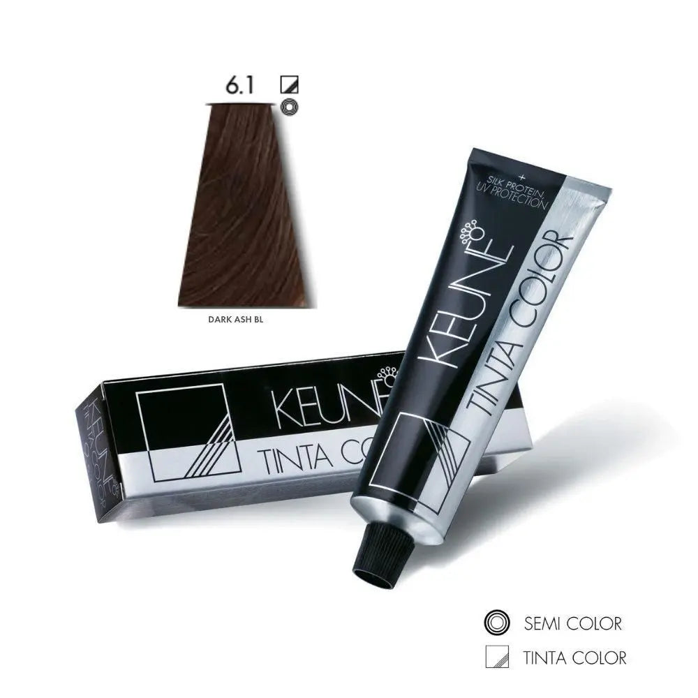 Keune Tinta Hair Color 6.13 Ultimate Cover Dark Ash Golden Blonde (DZ17733) main image 0