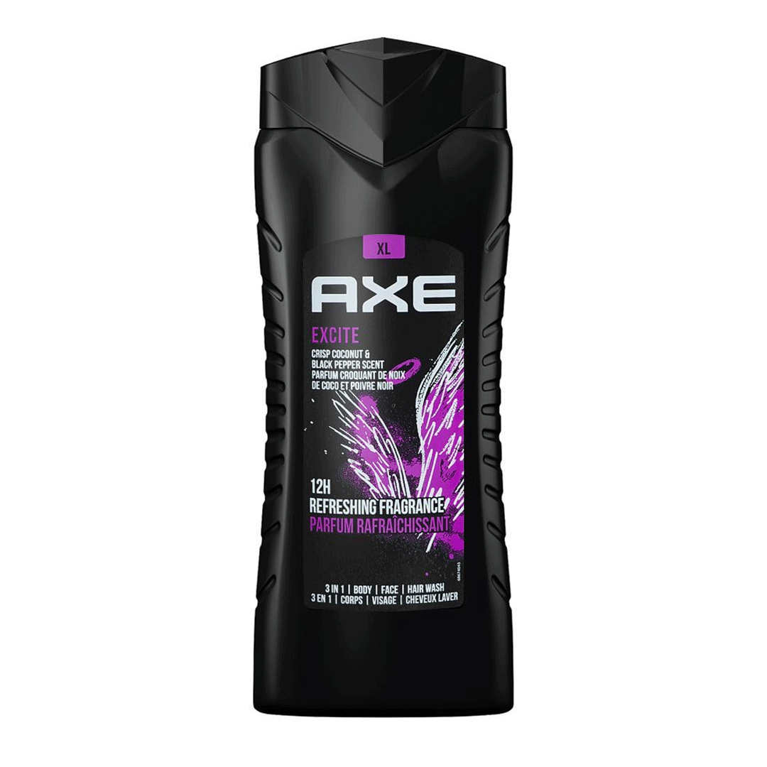 Axe 3 In 1 Excite Body Wash 400ml