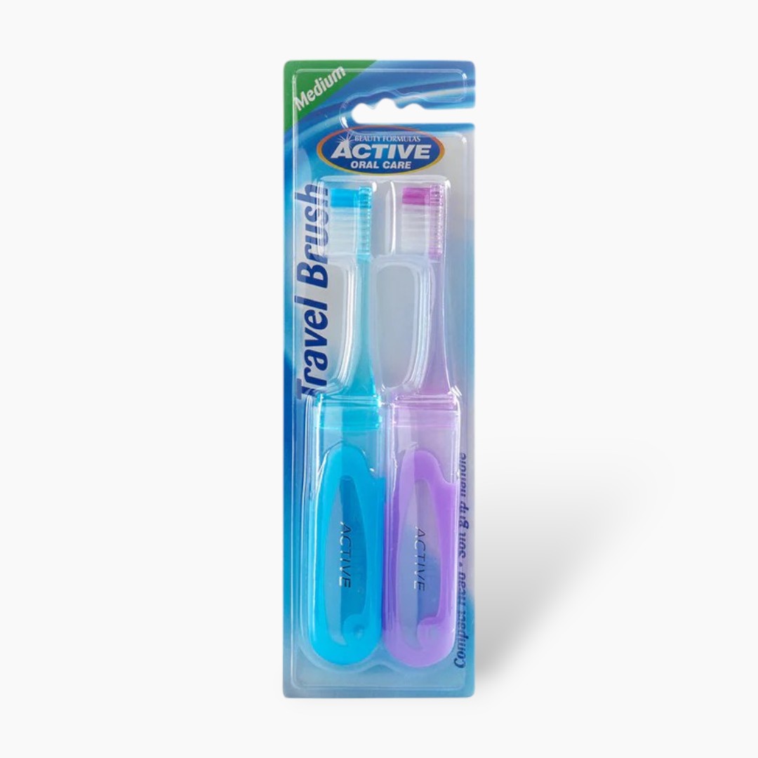 Beauty Formulas Active 2S Travel Medium Tooth Brush