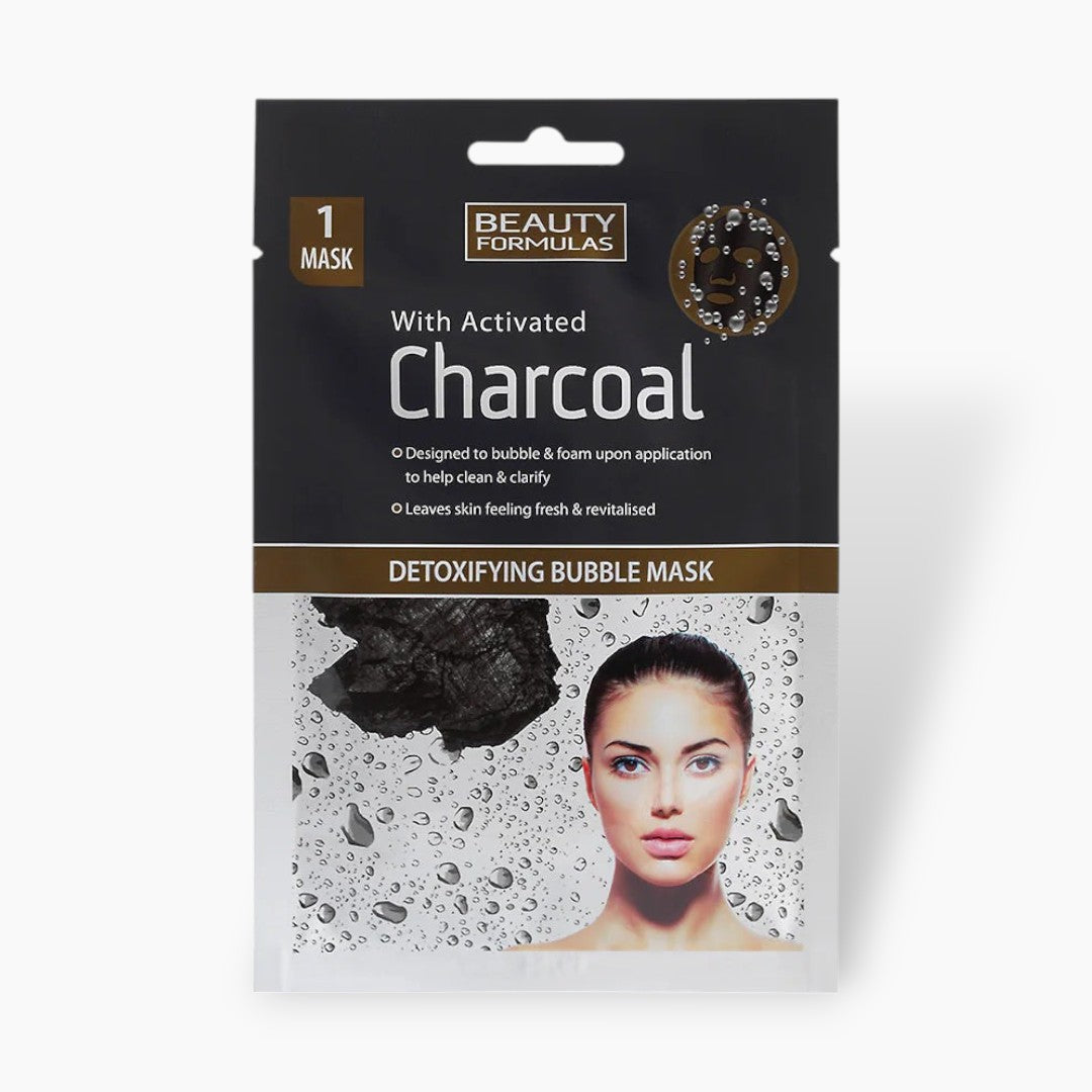 Beauty Formulas Charcoal Detoxifying Bubble Sheet Mask