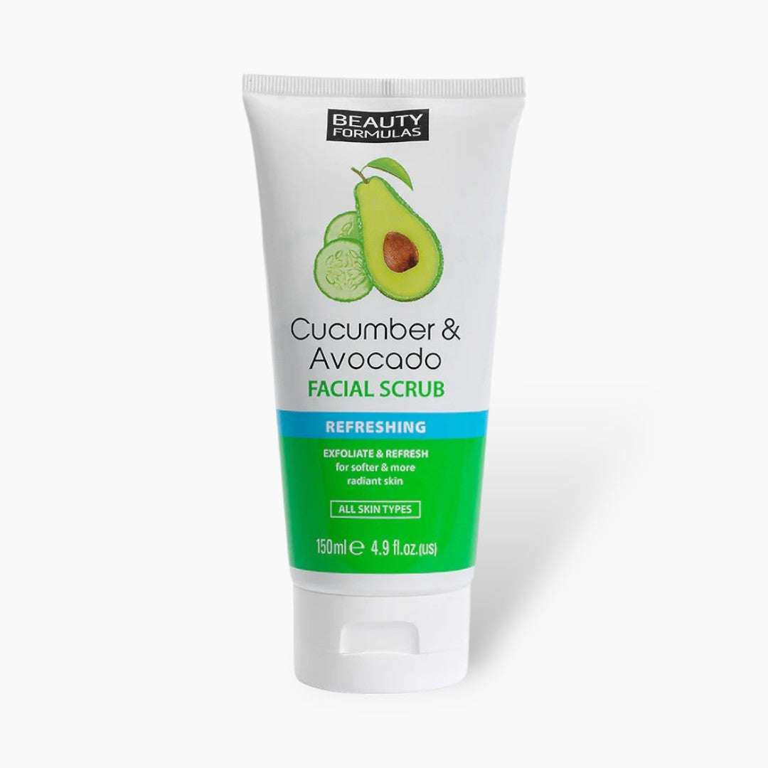 Beauty Formulas Cucumber & Avocado Face Scrub 150ml