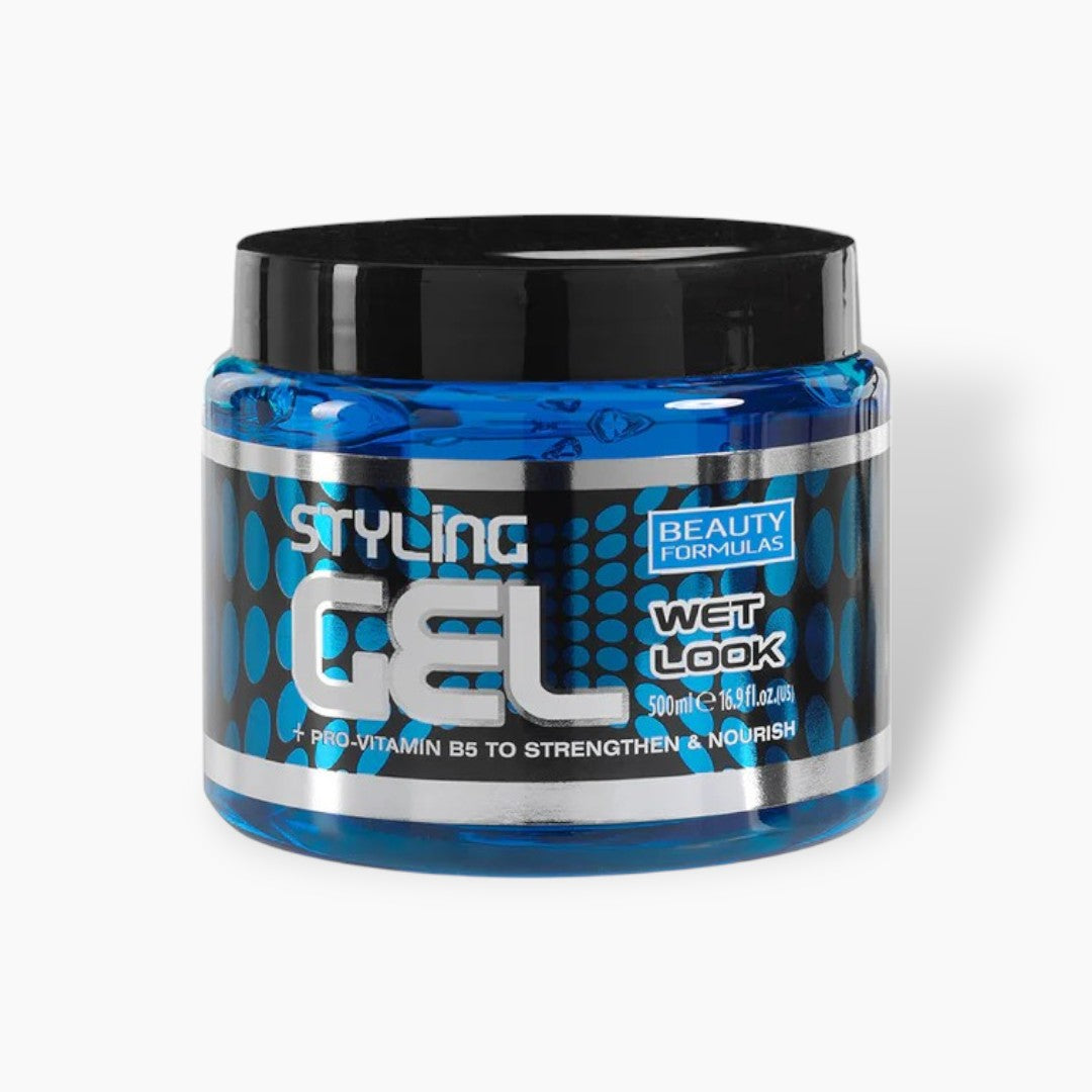 Beauty Formulas Wet Look Blue Pro Styling Gel 500ml