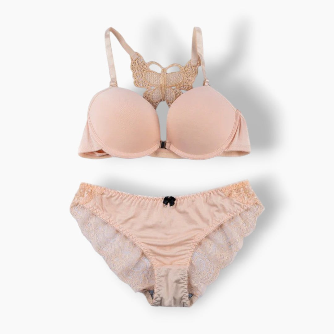 Belleza Lingerie Front Open Padded Wired Bra Set - A2120