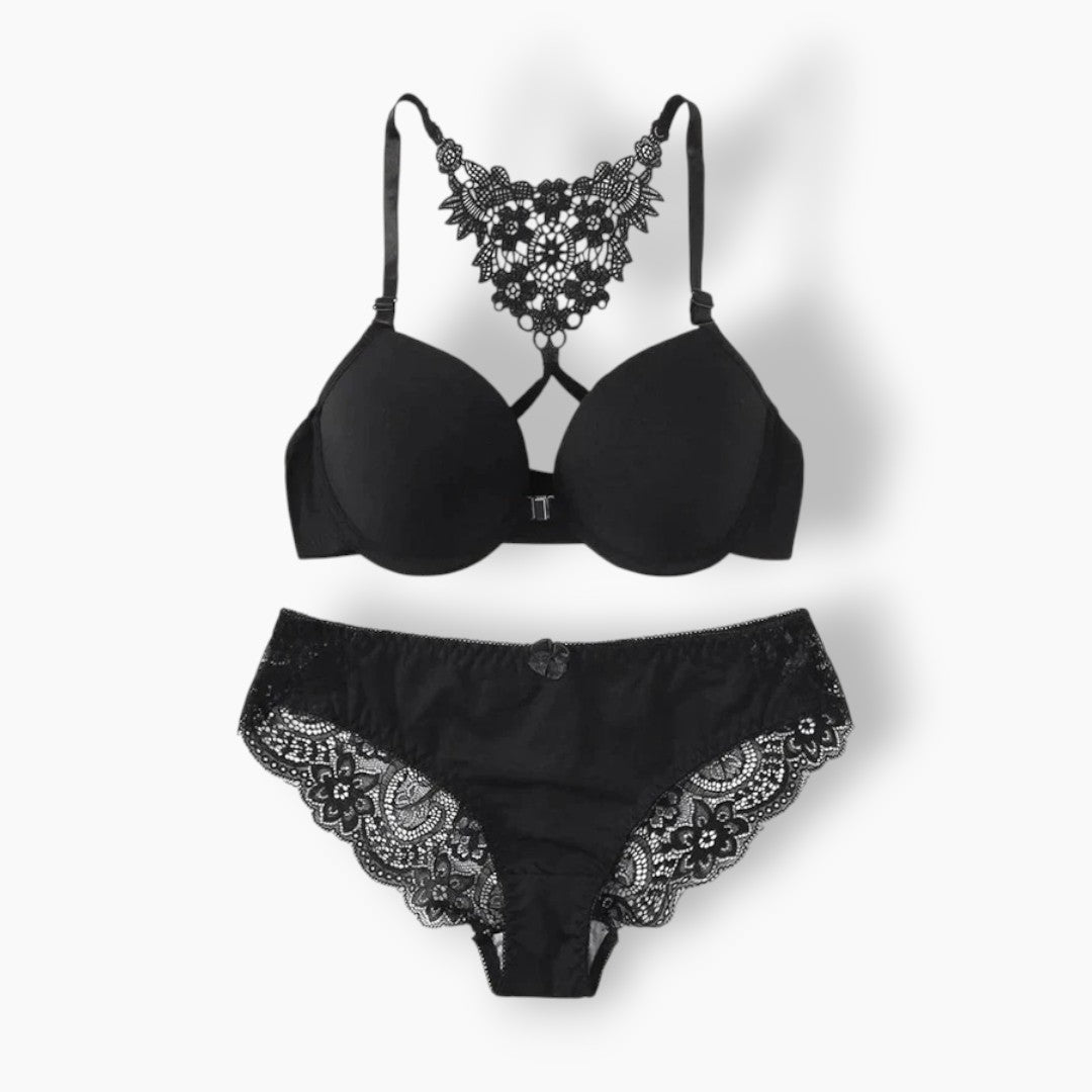 Belleza Lingerie Front Open Padded Wired Bra Set - A2130