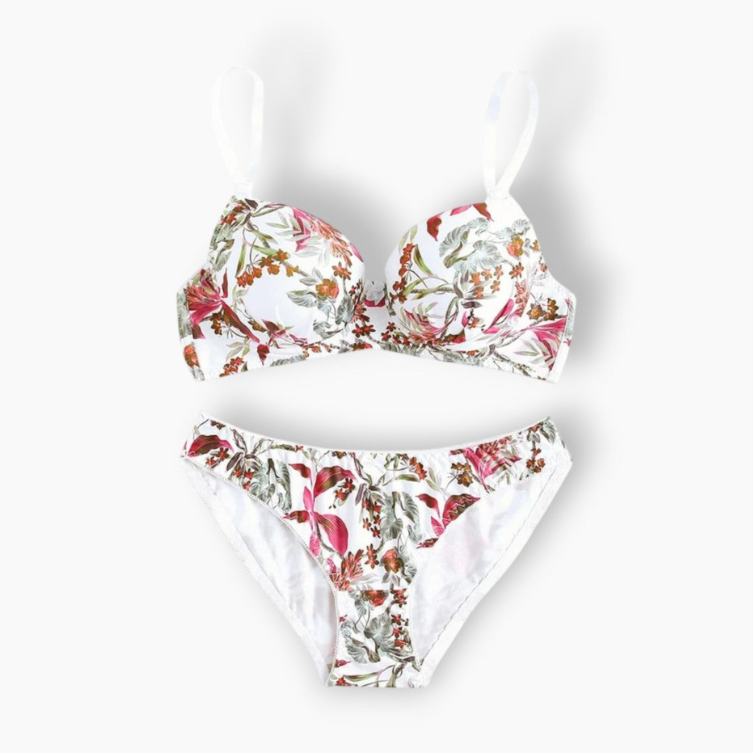 Belleza Lingerie Printed Padded Bra Set - A2134