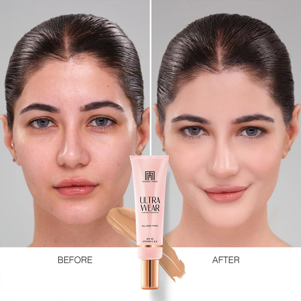 Masarrat Misbah Ultra Wear Flawless Foundation 30ml - Bisque