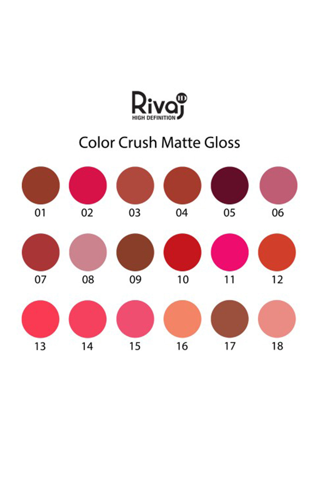Rivaj HD Color Crush Matte Lip Gloss - RIVAJ HD