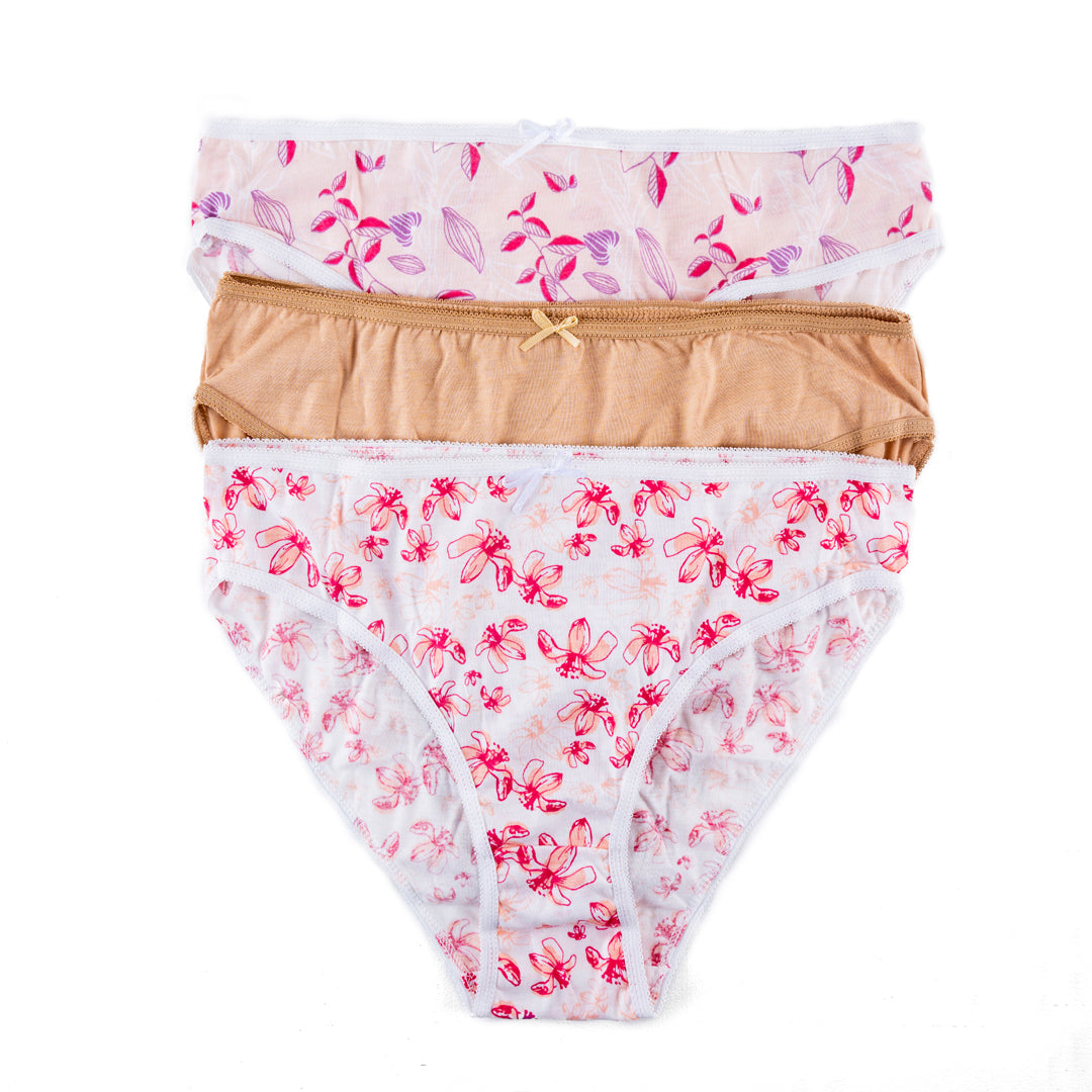 Belleza LingerieHigh Leg Panty PS-05 (Pack of 3)