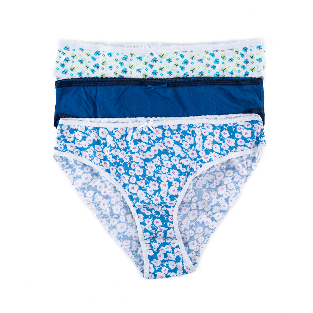 Belleza LingerieHigh Leg Panty Ps-03 (Pack Of 3)