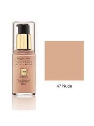 Max Factor 3 In 1 Day Flawless Foundation - 47 Nude