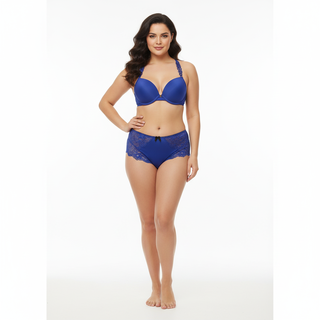 Belleza Lingerie Front Open Padded Wired Bra Set - A2128
