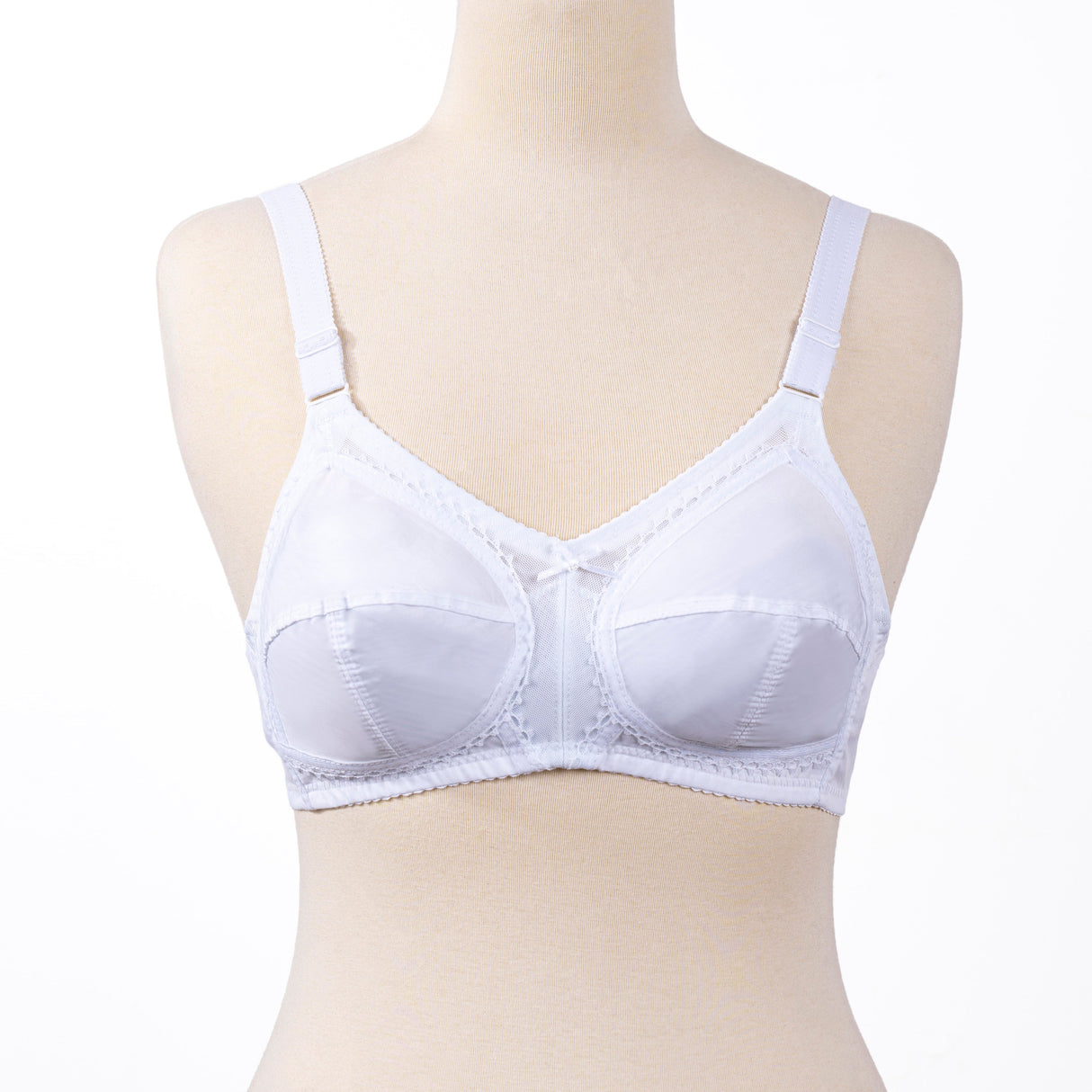 Belleza Lingerie Gentle Classic Cotton Bra - White
