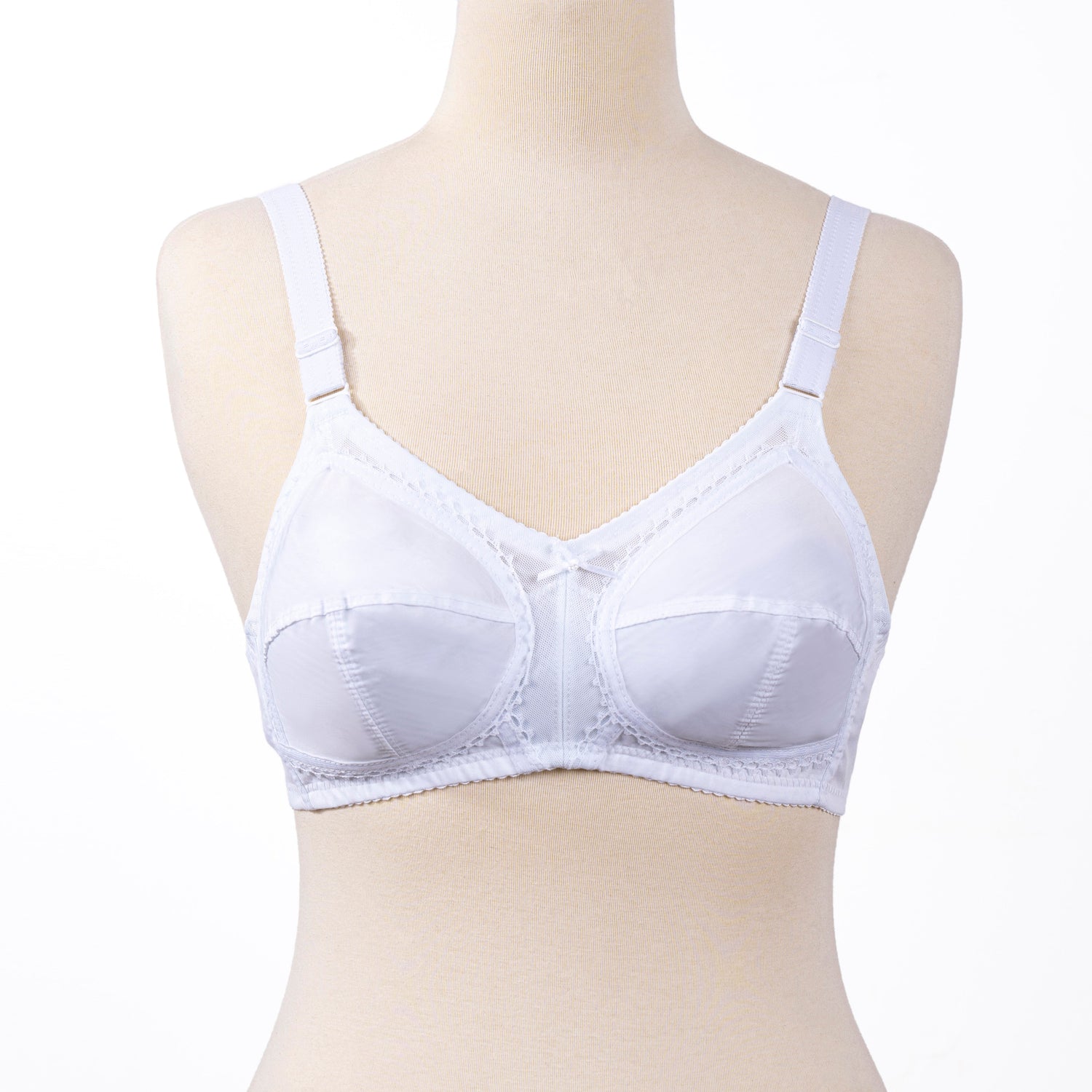 Belleza Lingerie Gentle Classic Cotton Bra - White