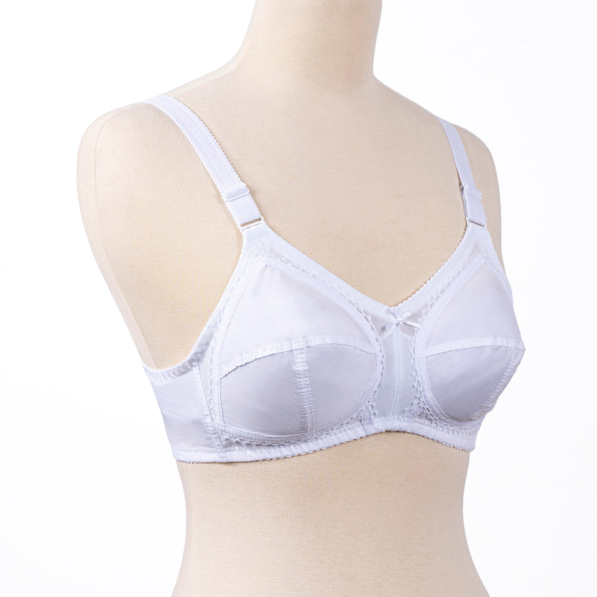 Belleza Lingerie Gentle Classic Cotton Bra - White
