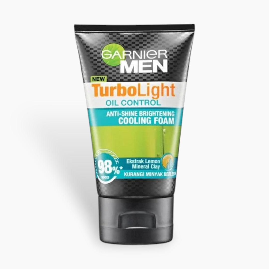 Garnier Men TurboLight Oil Control Cooling Facial Foam 100ml