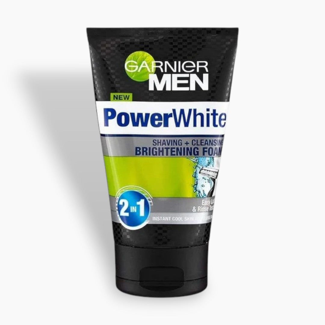 Garnier Men Turbo Power White Shaving Facial Foam 100ml