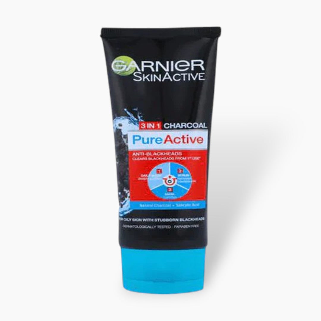 Garnier Pure Active 3 In 1 Charcoal Face Wash 50ml