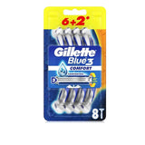 Gillette Blue3 Comfort Razor 8'S