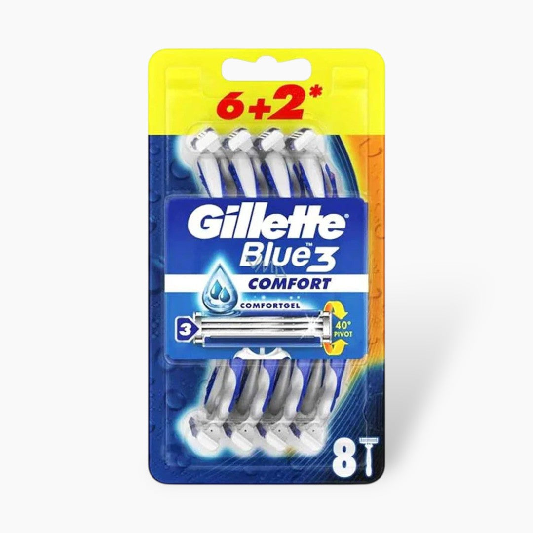 Gillette Blue3 Comfort Razor 8'S