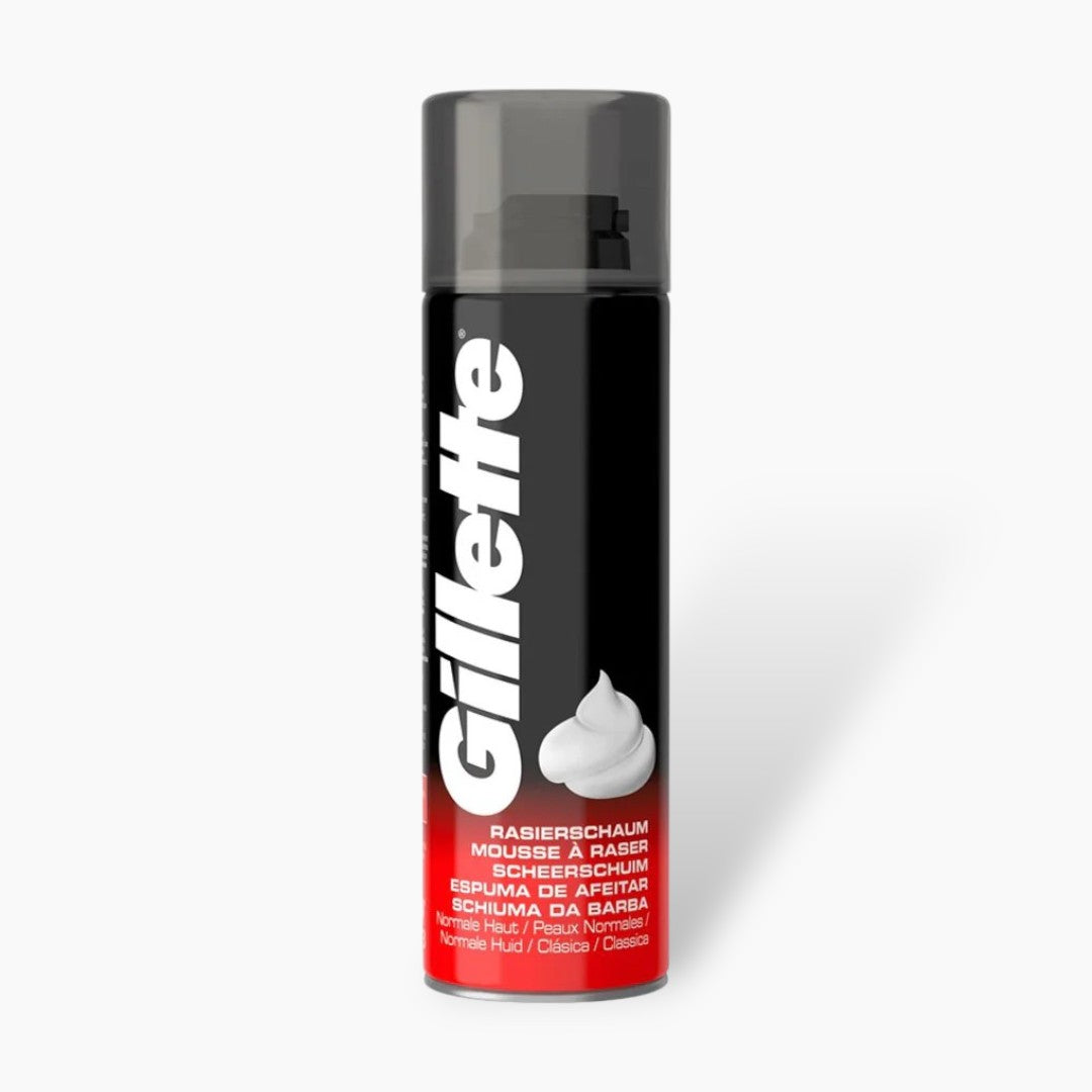 Gillette New Regular Black Shaving Foam 200ml