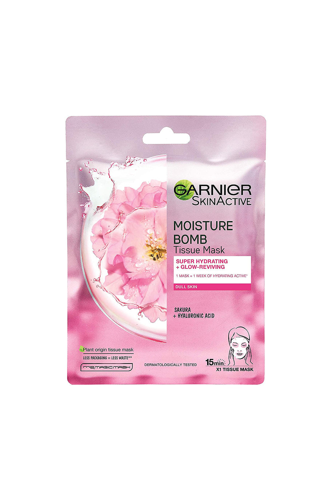Garnier Mask Hydra Bomb Pink Glow Boosting Sakura 28g