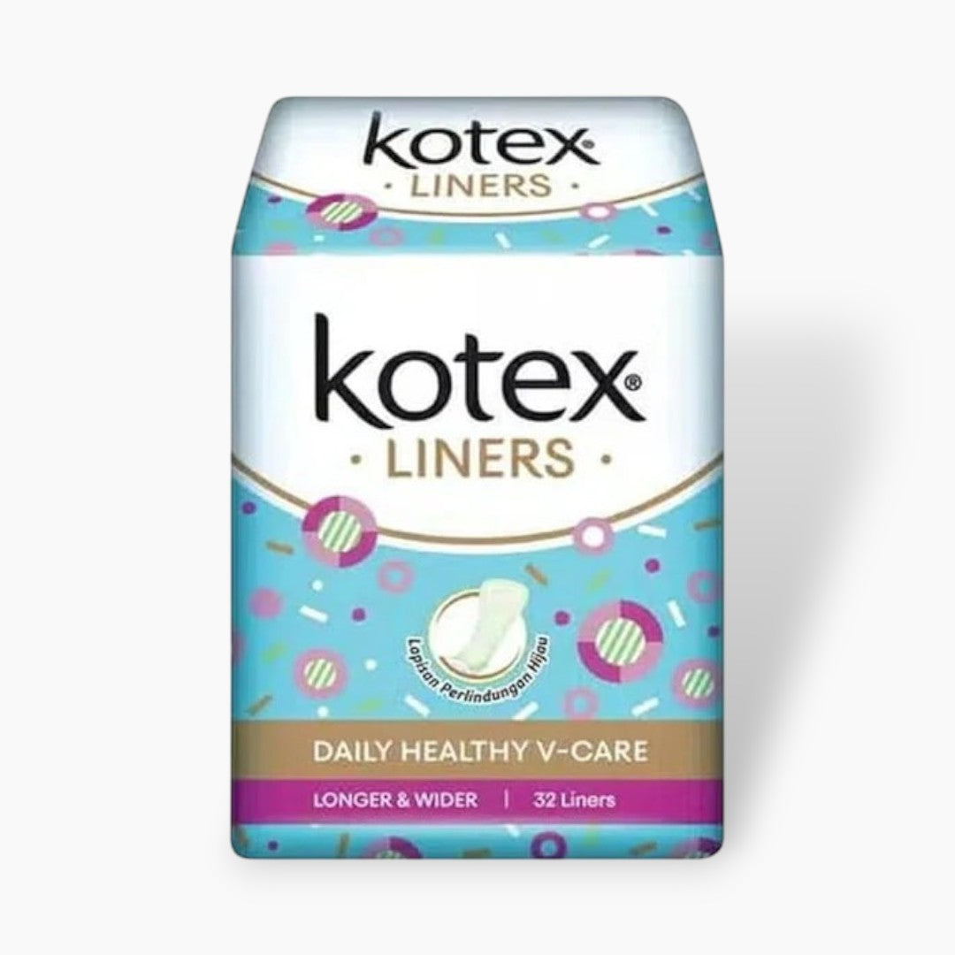 Kotex Fresh Longer & Wider Anti Bacterial Panty Liner 32s