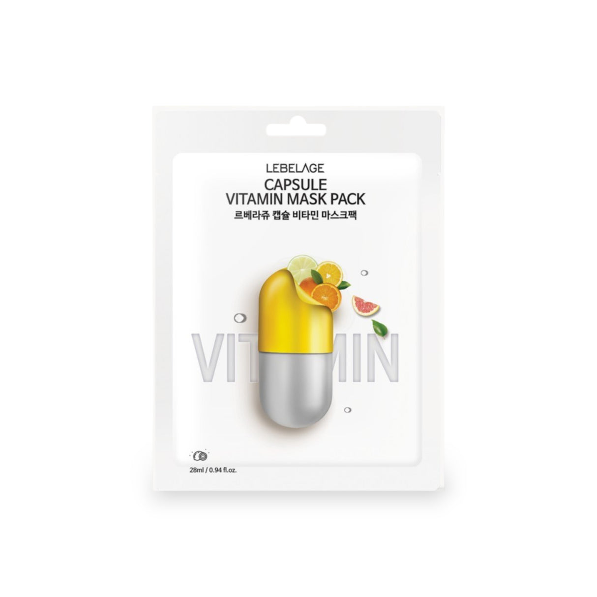 LEBELAGE FACE MASK DR CAPSULE VITAMININ 28ML