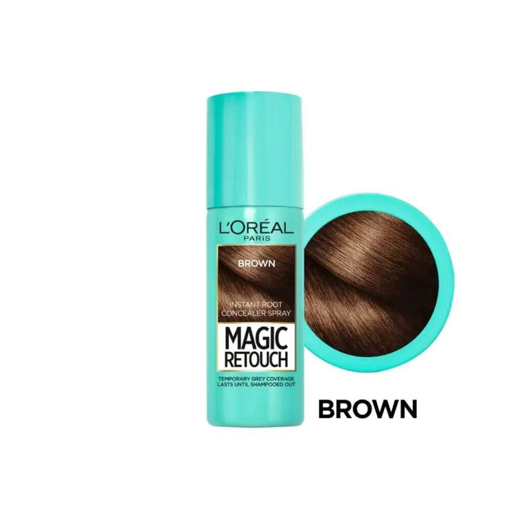 Loreal Magic Retouch Hair Spray 75ml - Brown