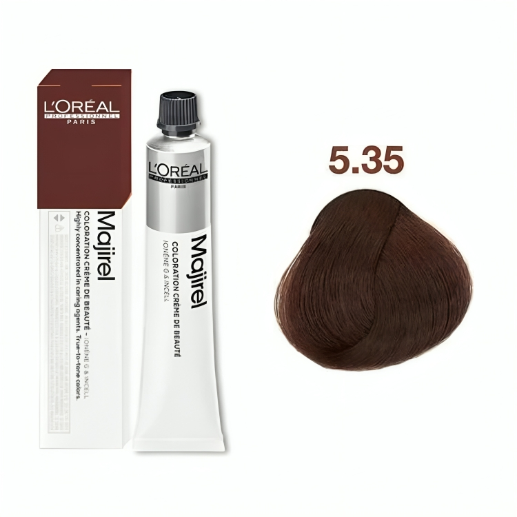 Loreal Professional Majirel Hair Color - 5.35 Light Golden Mahogany Brown