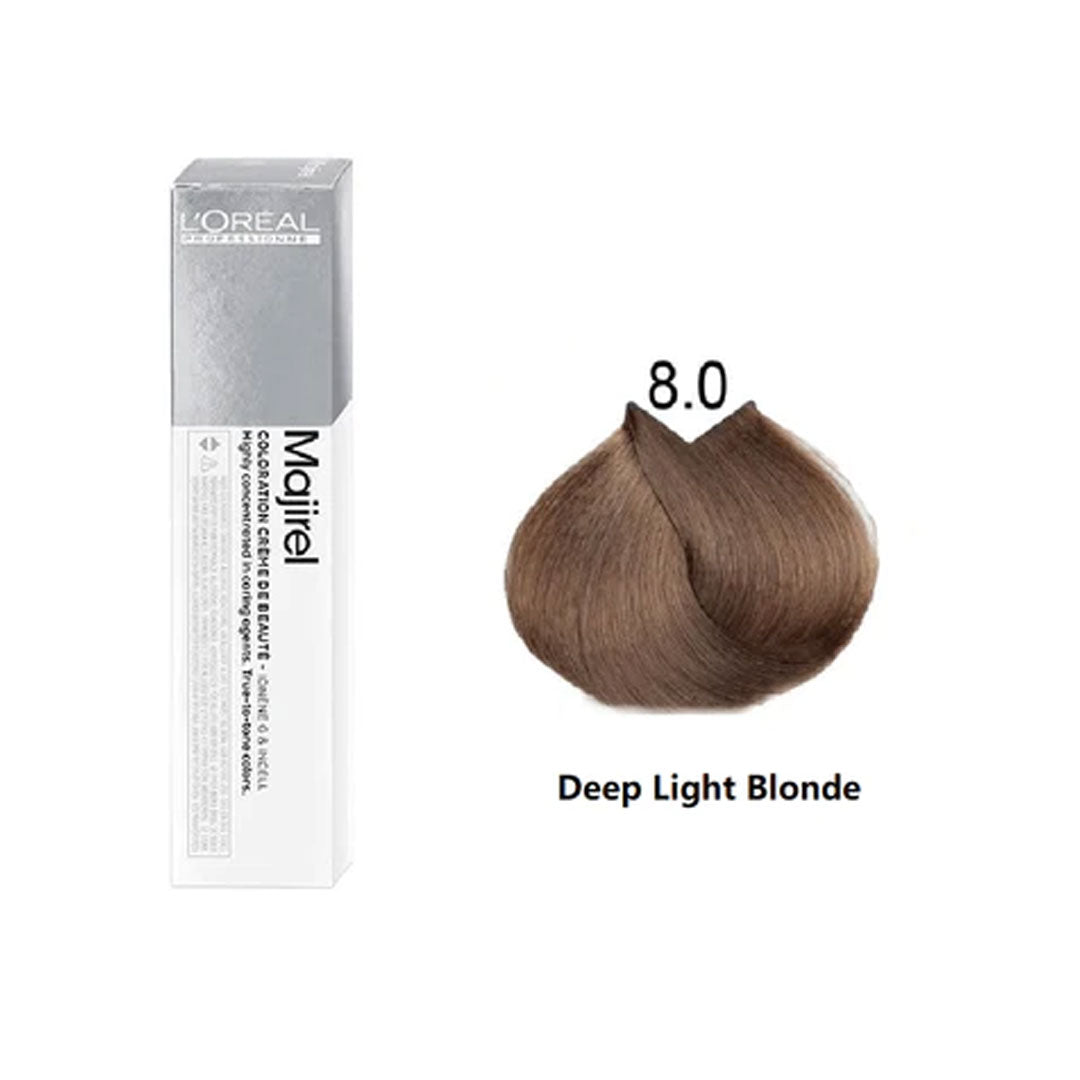 Loreal Professionnel Majirel Hair Color - 8.0 Deep Light Blonde