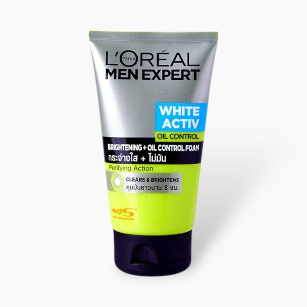 Loreal Men White Oil Control Brightening Facial Foam 100ml