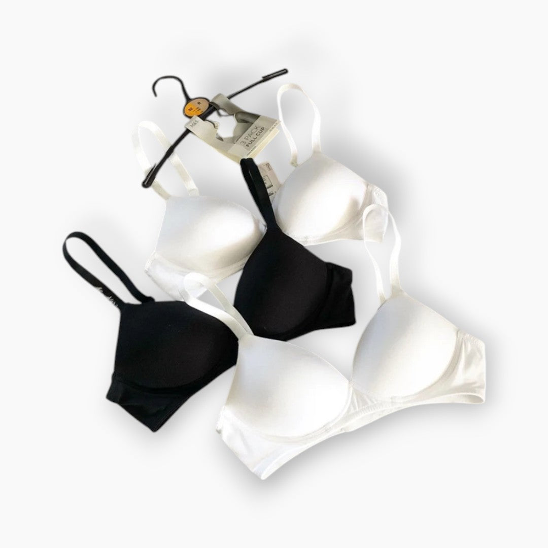 Marks & Spencer Lightly Padded Non Wired Bra White (Pack of 3)