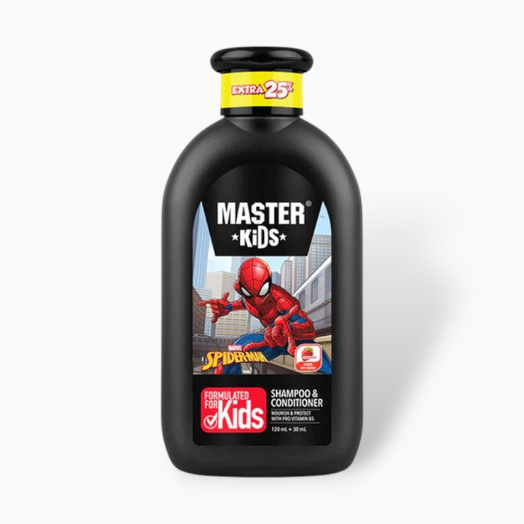 Master Kids Spiderman Hair Shampoo & Conditioner 150ml