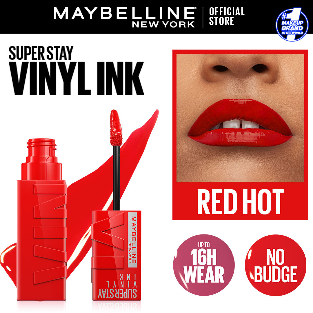 Maybelline Super stay Red-hot As 25 Vinyl Ink Lipstick 4.2Ml