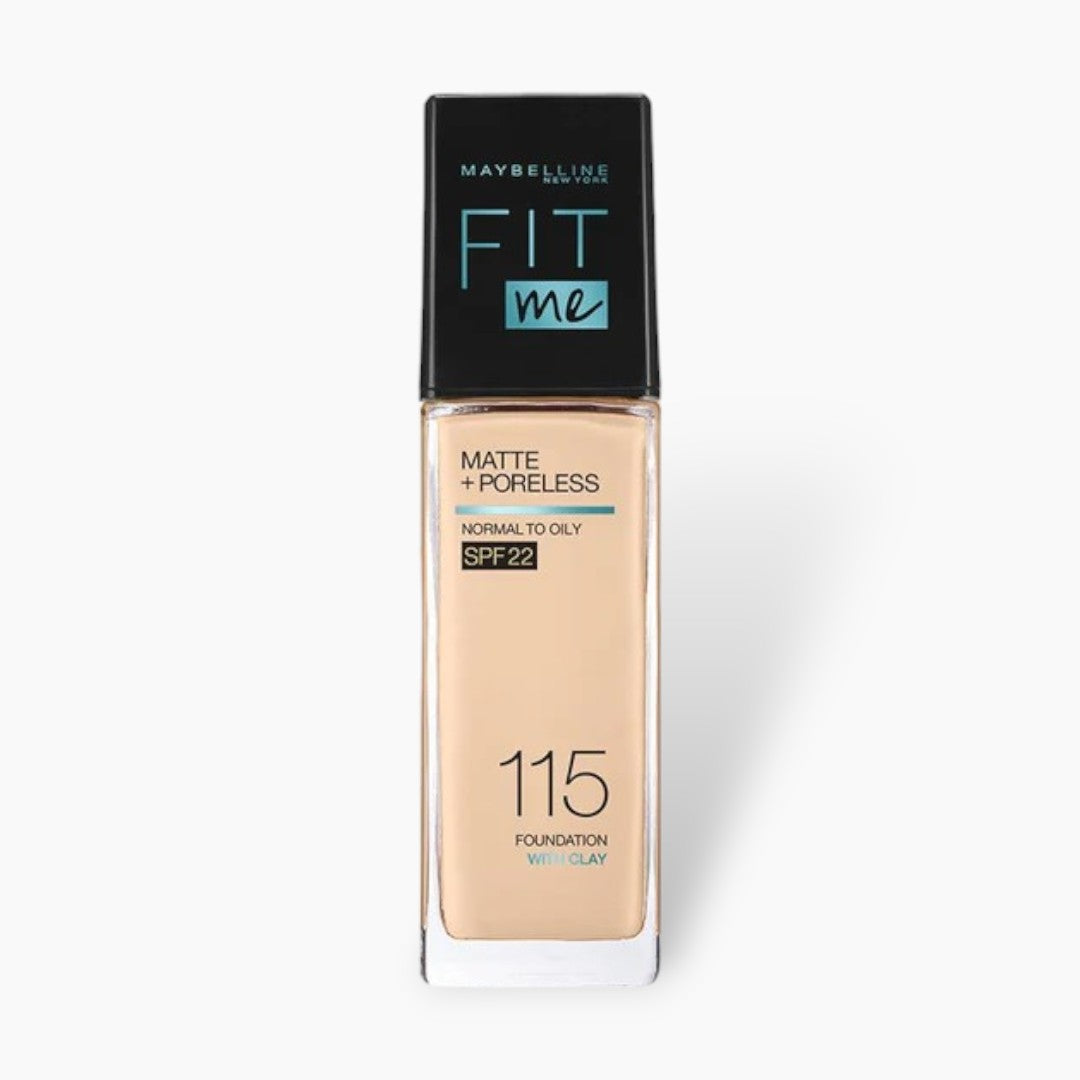 Maybelline Fit Me Matte + Poreless Liquid Foundation SPF 22 - 115 Ivory 30ml