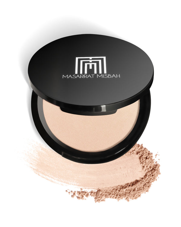 MASARRAT MISBAH SILK PRESSED POWDER MEDIUM BEIGE 14GM