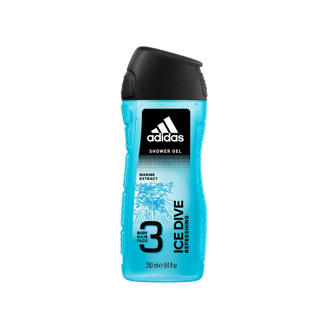 Adidas Men 3 In 1 Ice Dive Shower Gel 250ml