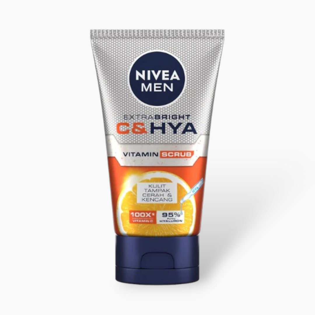 Nivea Men Extra Bright Vitamin C & HYD Face Scrub 100ml