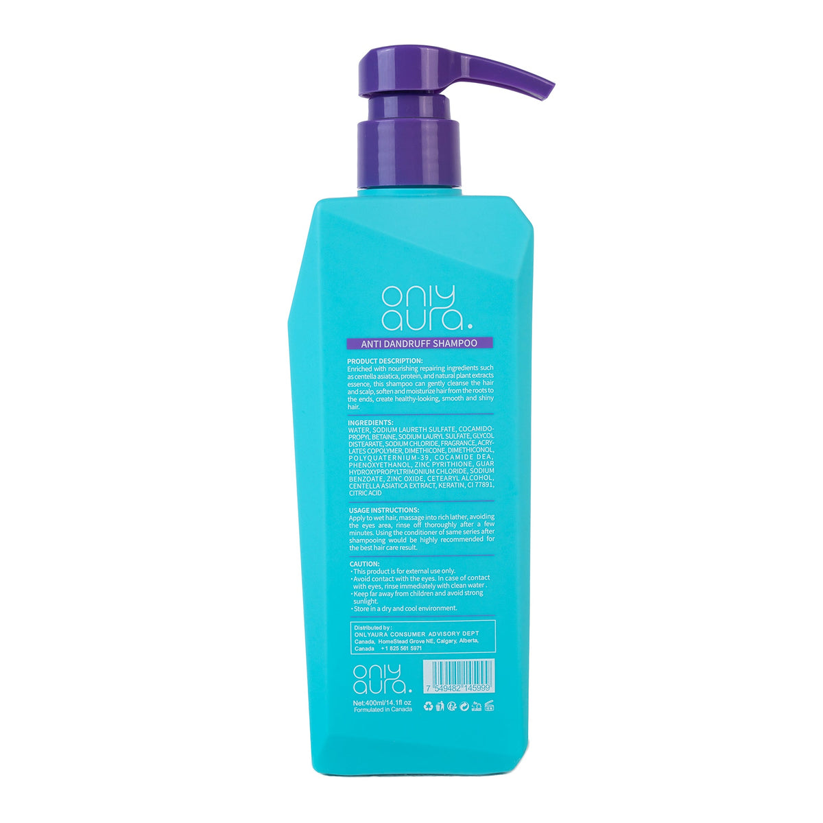 ONLYAURA ANTI DANDRUFF SHAMPOO 400ML