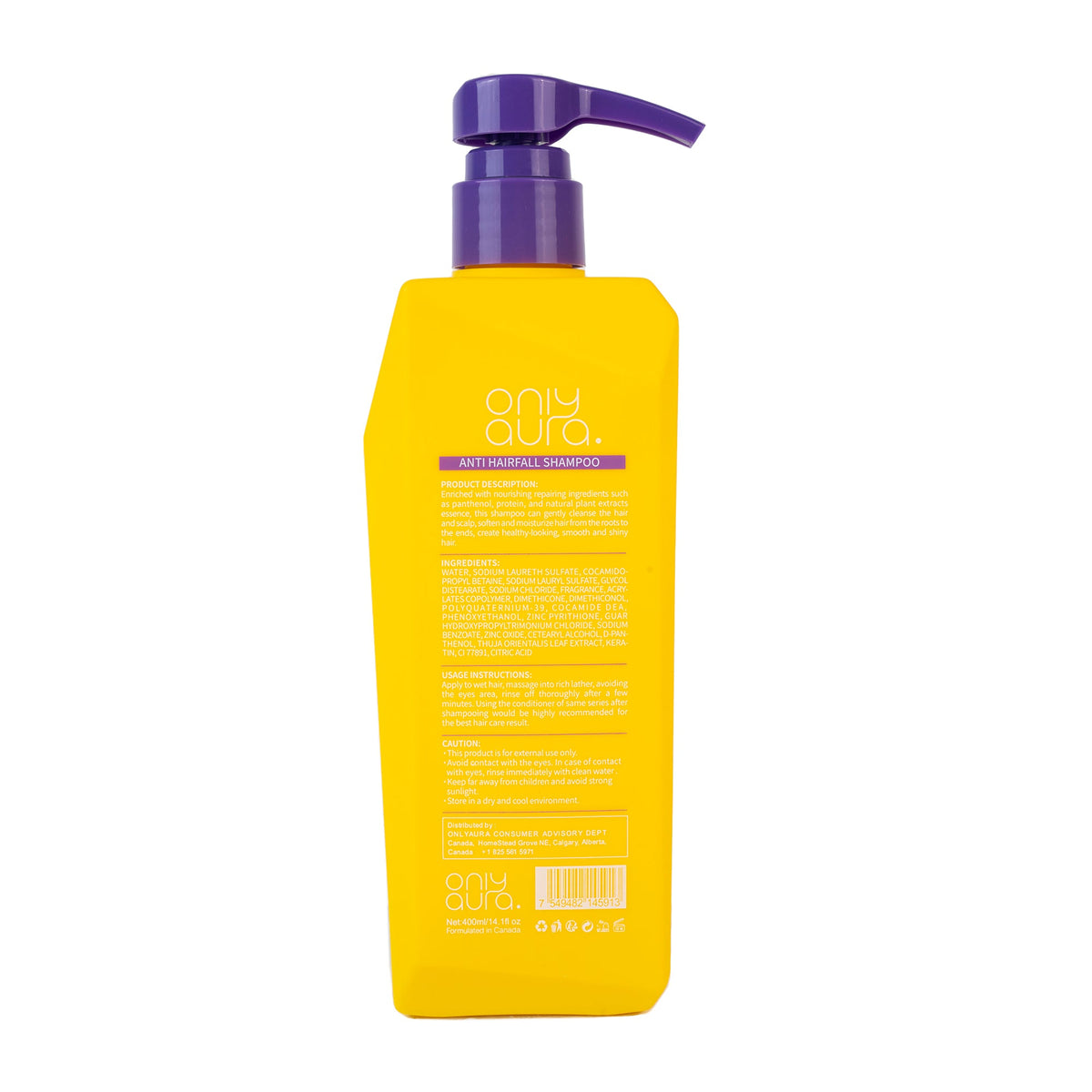 ONLYAURA ANTI HAIRFALL SHAMPOO 400ML