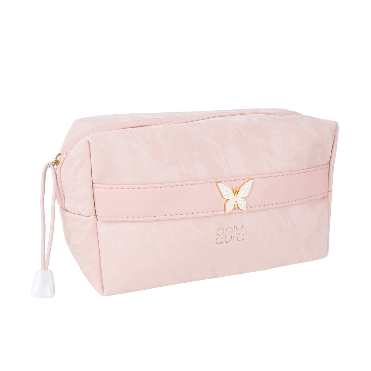 ONLYAURA COSMETIC BAG 1008-367# PINK PU MATERIAL