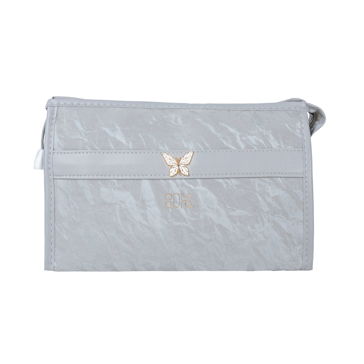 ONLYAURA COSMETIC BAG 118-367# GREY PU MATERIAL