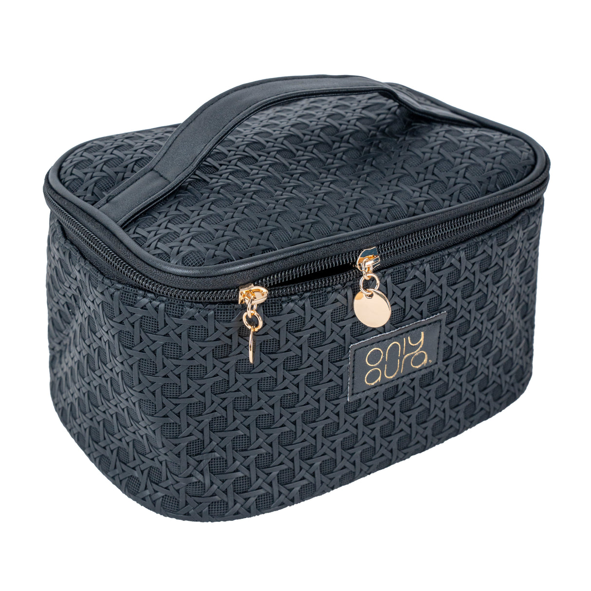 ONLYAURA COSMETIC BAG 215-308# BLACK PU MATERIAL
