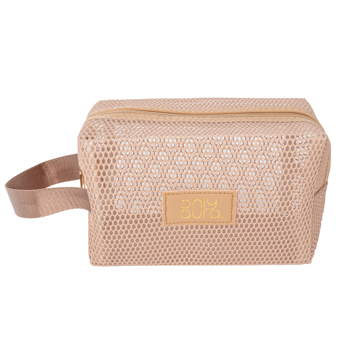 ONLYAURA COSMETIC BAG 3332# BEIGE GRENADINE MATERIAL