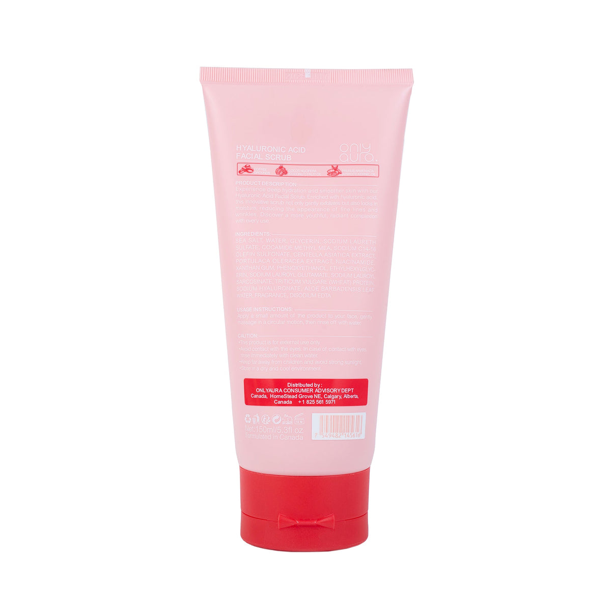 ONLYAURA HYALURONIC ACID FACIAL SCRUB